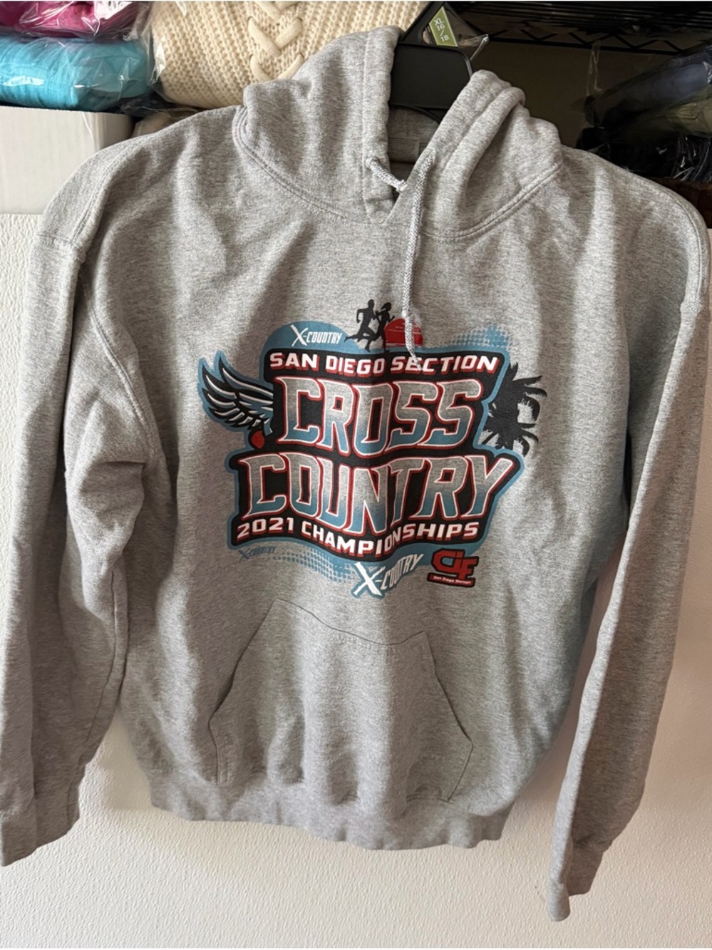 Gray San Diego Section Cross Country 2021 Championships Hoodie